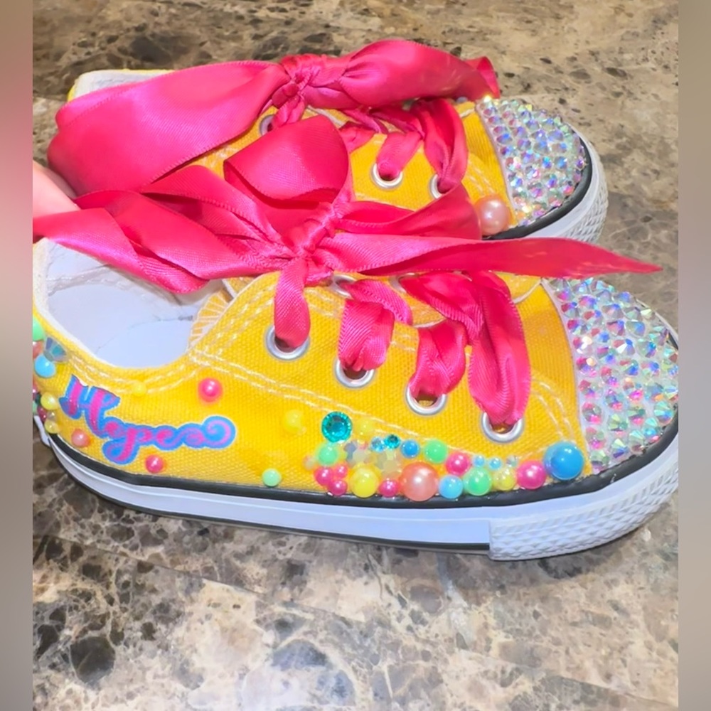 Baby shark bling Converse-Girls Baby shark Shoes
